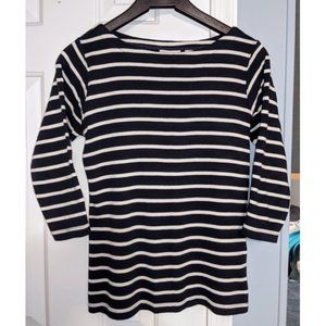 L.L. Bean Striped Sailor Boatneck Sweater - X-Small